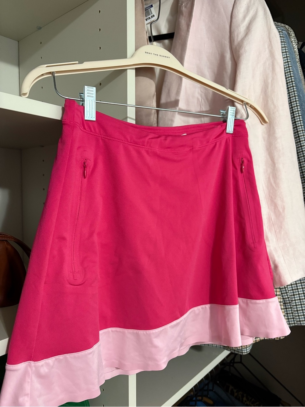 Nike Golf Two-Tone Hot Pink and Light Pink Circle Skort